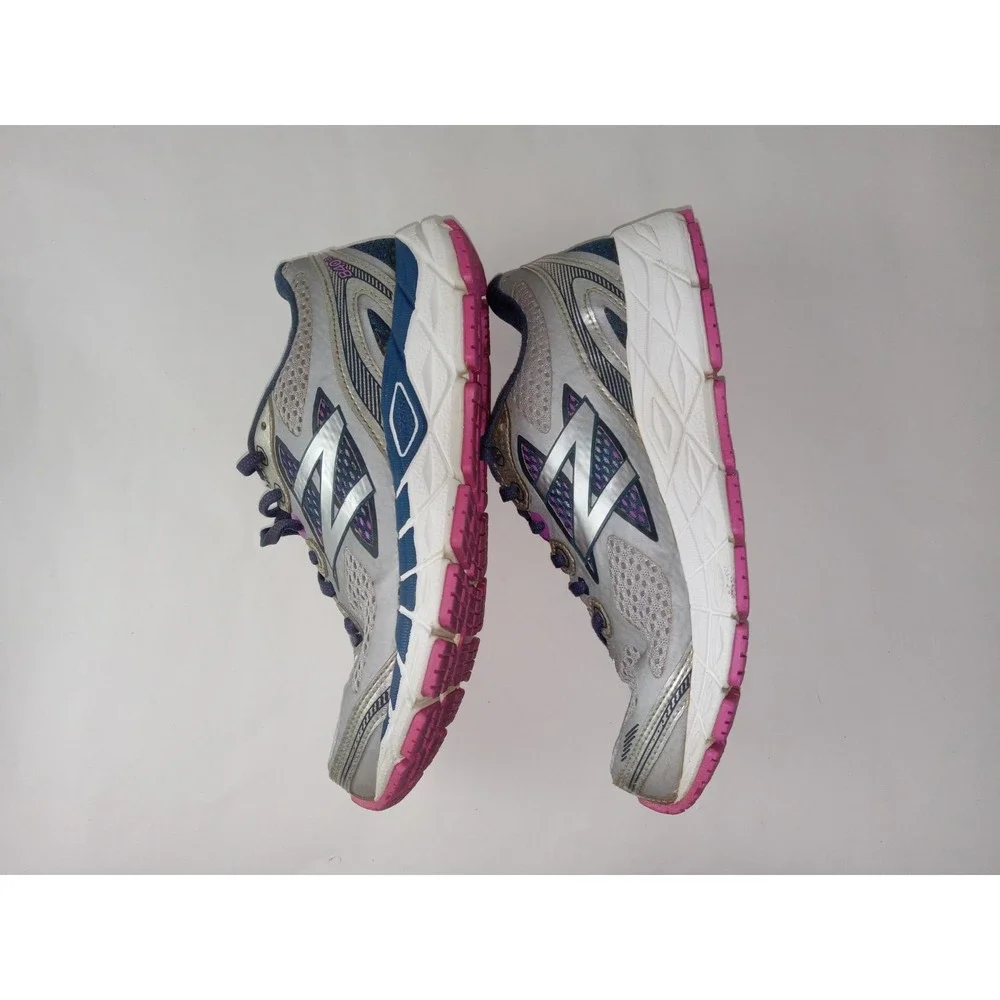 New Balance 840 v3‎ Running Shoes Womens 10 Silver Purple Athletic Gym Sneakers